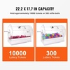 image:imageVEVOR Acrylic Raffle DrumProfessional Raffle Ticket Spinning Cage with 2 Keys Transparent Lottery Spinning Drawing Holds 10000 Tickets or 300 Raffle Balls Raffle Ticket Box for Lottery Games Bing22 x 18 inch  Large