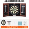 image:imageVEVOR Dart Board Cabinet Set Multiple Styles ReadytoPlay Bundle Official Size Steel Tip Dart Hideaway Cabinet Features Easy Assembly Complete with All Accessories Perfect for Cricket Games40 x 213 x 35