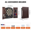 image:imageVEVOR Dart Board Cabinet Set Multiple Styles ReadytoPlay Bundle Official Size Steel Tip Dart Hideaway Cabinet Features Easy Assembly Complete with All Accessories Perfect for Cricket Games353 x 20 x 27