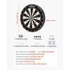 image:imageVEVOR Dart Board HighGrade SelfHealing Sisal Fiber Dartboard with StapleFree Bullseye Blade Wire amp Rotating Number Ring 177 Professional Dartboard for Home Party Game Room Darts Not Included
