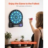 image:imageVEVOR Electronic Dart Board LEDIlluminated Target Dartboard with 48 Games amp 500 Variations Includes 6 Dart Shafts with Flights amp 50 Soft Tips Cricket Scoring LCD Screen  Supports Up to 8 Players