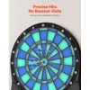 image:imageVEVOR Electronic Dart Board LEDIlluminated Target Dartboard with 48 Games amp 500 Variations Includes 6 Dart Shafts with Flights amp 50 Soft Tips Cricket Scoring LCD Screen  Supports Up to 8 Players