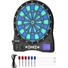 image:imageVEVOR Electronic Dart Board LEDIlluminated Target Dartboard with 48 Games amp 500 Variations Includes 6 Dart Shafts with Flights amp 50 Soft Tips Cricket Scoring LCD Screen  Supports Up to 8 Players