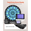 image:imageVEVOR Electronic Dart Board LEDIlluminated Target Dartboard with 48 Games amp 500 Variations Includes 6 Dart Shafts with Flights amp 50 Soft Tips Cricket Scoring LCD Screen  Supports Up to 8 Players