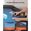 image:imageVEVOR Foldable Poker Table 8 Player 48 in Folding Casino Leisure Table with Padded Rails amp Cup Holders Octagonal Portable Game Tables with Felt amp Metal Legs for Texas Holdem Game and BlackjackBlackblue