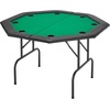 image:imageVEVOR Foldable Poker Table 8 Player 48 in Folding Casino Leisure Table with Padded Rails amp Cup Holders Octagonal Portable Game Tables with Felt amp Metal Legs for Texas Holdem Game and BlackjackBlackgreen