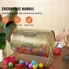 image:imageVEVOR Lottery Cage Capacity for 5000 Tickets or 200 Ping Pong Balls 161 x 12 inch Durable Metal Construction with Wooden Handle Brass Finish for Bingo and Ballot EventsLarge  22 x 14 inch