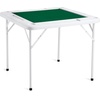 image:imageVEVOR Mahjong Table 4 Player Folding Domino Table with WearResistant Green Tabletop Portable Square Card Table with 4 Cup Holders amp 4 Chip Trays for Mahjong Poker Puzzles 354 x 354inchGreen
