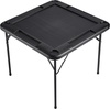image:imageVEVOR Mahjong Table 4 Player Folding Domino Table with WearResistant Green Tabletop Portable Square Card Table with 4 Cup Holders amp 4 Chip Trays for Mahjong Poker Puzzles 354 x 354inchBlack