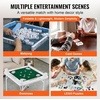image:imageVEVOR Mahjong Table 4 Player Folding Domino Table with WearResistant Green Tabletop Portable Square Card Table with 4 Cup Holders amp 4 Chip Trays for Mahjong Poker Puzzles 354 x 354inchGreen