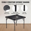 image:imageVEVOR Mahjong Table 4 Player Folding Domino Table with WearResistant Green Tabletop Portable Square Card Table with 4 Cup Holders amp 4 Chip Trays for Mahjong Poker Puzzles 354 x 354inchBlack