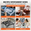 image:imageVEVOR Mahjong Table 4 Player Folding Domino Table with WearResistant Green Tabletop Portable Square Card Table with 4 Cup Holders amp 4 Chip Trays for Mahjong Poker Puzzles 354 x 354inchBlack