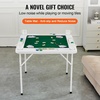 image:imageVEVOR Mahjong Table 4 Player Folding Domino Table with WearResistant Green Tabletop Portable Square Card Table with 4 Cup Holders amp 4 Chip Trays for Mahjong Poker Puzzles 354 x 354inchGreen