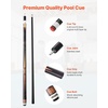 image:imageVEVOR Pool Cue Pool Stick 58 inch Billiard Pools Cue Stick with MultiLayer Tip amp ABS Connection Ring Cues Sticks for Professional Pool Table Bar Home OfficeCanadian Maple Wood