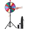 image:imageVEVOR 24 in Spinning Prize Wheel 14 Slots Spinning Wheel with Stand Tabletop Win Fortune Roulette with a Dry Erase and 2 Markers 6 Colors Easy Assembly for Party Pub Trade Show Carnival Events18 INCH