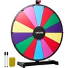 image:imageVEVOR 24 in Spinning Prize Wheel 14 Slots Spinning Wheel with Stand Tabletop Win Fortune Roulette with a Dry Erase and 2 Markers 6 Colors Easy Assembly for Party Pub Trade Show Carnival Events24 INCH TABLE TOP