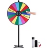 image:imageVEVOR 36 inch Spinning Prize Wheel 18 Slots Spinning Wheel Roulette Wheel with a Dry Erase and 2 Markers Tabletop or Floor Standing Win Fortune Spin Games in Party Pub Trade Show Carnival36 INCH