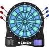 image:imageVEVOR Electronic Dart Board LEDIlluminated Target Dartboard with 48 Games amp 500 Variations Includes 6 Dart Shafts with Flights amp 50 Soft Tips Cricket Scoring LCD Screen  Supports Up to 8 Players