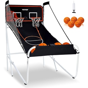 image:imageVEVOR Basketball Arcade Game Indoor 2 Player Indoor Basketball Game Home Dual Sport with 8 Game Modes Electronic Scoreboard and Inflation PumpAdultsFodableAdvanced
