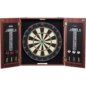 image:imageVEVOR Dart Board Cabinet Set Multiple Styles ReadytoPlay Bundle Official Size Steel Tip Dart Hideaway Cabinet Features Easy Assembly Complete with All Accessories Perfect for Cricket Games40 x 213 x 35