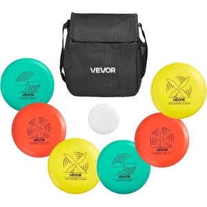 image:imageVEVOR Disc Golf Set 8 Pack Disc Golf Starter Set Beginners Flying Discs for FullBody Strength Training with Putter MidRange Driverfor Outdoor Backyard Lawn Beach and Park61 Pcs