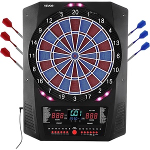 image:imageVEVOR Electronic Dart Board 135 Target Dartboard with 45 Games amp 474 Variations for Up to 8 Players 6 Dart Shafts with Flights amp 50 Soft Tips Color LED Cricket Scoring Screen for Home Party Bar