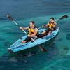image:imageVEVOR 2Person Inflatable Kayak 144 x 37  Extra Spacious for Family amp Dogs 700lb Capacity Sitin Kayak with Accessories Includes 2 Paddles Pump amp Carry Bag  Perfect for Fishing and Touring