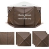 image:imageVEVOR 3 Pack Canopy Sidewalls 10x10 ft 100 Waterproof 99 UV Protection HeavyDuty 210D Oxford Side Walls for StraightLeg Pop Up Canopy Tent Easy Up Outdoor Canopy for CampingTent NOT IncludedBrown