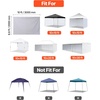 image:imageVEVOR 3 Pack Canopy Sidewalls 10x10 ft 100 Waterproof 99 UV Protection HeavyDuty 210D Oxford Side Walls for StraightLeg Pop Up Canopy Tent Easy Up Outdoor Canopy for CampingTent NOT IncludedWhite