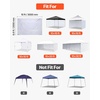 image:imageVEVOR 3 Pack Canopy Sidewalls 10x10 ft 100 Waterproof 99 UV Protection HeavyDuty 210D Oxford Side Walls for StraightLeg Pop Up Canopy Tent Easy Up Outdoor Canopy for CampingTent NOT IncludedUpgraded White Sidewalls for Canopy Tent