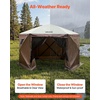 image:imageVEVOR 3 Pack Canopy Sidewalls 10x10 ft 100 Waterproof 99 UV Protection HeavyDuty 210D Oxford Side Walls for StraightLeg Pop Up Canopy Tent Easy Up Outdoor Canopy for CampingTent NOT IncludedBrown