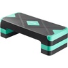 image:imageVEVOR Aerobic Exercise Step Platform 28Inch Workout Aerobic Stepper Height Adjustable Fitness Training Step Deck Trainer with 4 Risers NonSlip Surface Bench for Home Gym Cardio Strengthgreen