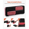 image:imageVEVOR Aerobic Exercise Step Platform 28Inch Workout Aerobic Stepper Height Adjustable Fitness Training Step Deck Trainer with 4 Risers NonSlip Surface Bench for Home Gym Cardio StrengthRed