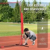image:imageVEVOR Barricade Backstop NetMultiSport Barrier Netting with Carry Bag  7X7ft12X9ft16X10ft20x10ft Ball Sports Portable Practice Net for Baseball Softball LacrosseampHockey Equipment Training Net7 x 7 Ft