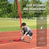 image:imageVEVOR Barricade Backstop NetMultiSport Barrier Netting with Carry Bag  7X7ft12X9ft16X10ft20x10ft Ball Sports Portable Practice Net for Baseball Softball LacrosseampHockey Equipment Training Net12 x 9 Ft