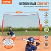 image:imageVEVOR Barricade Backstop NetMultiSport Barrier Netting with Carry Bag  7X7ft12X9ft16X10ft20x10ft Ball Sports Portable Practice Net for Baseball Softball LacrosseampHockey Equipment Training Net12 x 9 Ft