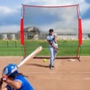 image:imageVEVOR Barricade Backstop NetMultiSport Barrier Netting with Carry Bag  7X7ft12X9ft16X10ft20x10ft Ball Sports Portable Practice Net for Baseball Softball LacrosseampHockey Equipment Training Net7 x 7 Ft