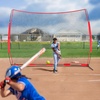 image:imageVEVOR Barricade Backstop NetMultiSport Barrier Netting with Carry Bag  7X7ft12X9ft16X10ft20x10ft Ball Sports Portable Practice Net for Baseball Softball LacrosseampHockey Equipment Training Net12 x 9 Ft