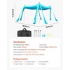 image:imageVEVOR Beach Tent Sun Shelter UPF50 Sun Protection Easy Pop Up Beach Canopy with Sandbags Stability Poles Sand Shovels Portable Shade for Family Outings Camping FishingLight Blue1010 FT 4 Pole8 Sandbags