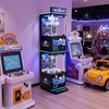 image:imageVEVOR Claw Crane Machine MediumSized Arcade Game Machine with Light amp Sound Adjustable Steel Claws Precise Toy Candy Grabber Prize Dispenser Vending Toy for Commercial Home Cinema Black PurplePurple