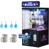 image:imageVEVOR Claw Crane Machine MediumSized Arcade Game Machine with Light amp Sound Adjustable Steel Claws Precise Toy Candy Grabber Prize Dispenser Vending Toy for Commercial Home Cinema Black PurplePurple