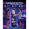 image:imageVEVOR Claw Crane Machine MediumSized Arcade Game Machine with Light amp Sound Adjustable Steel Claws Precise Toy Candy Grabber Prize Dispenser Vending Toy for Commercial Home Cinema Black PurplePurple