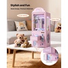 image:imageVEVOR Claw Crane Machine MediumSized Arcade Game Machine with Light amp Sound Adjustable Steel Claws Precise Toy Candy Grabber Prize Dispenser Vending Toy for Commercial Home Cinema Black PurplePink