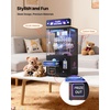 image:imageVEVOR Claw Crane Machine MediumSized Arcade Game Machine with Light amp Sound Adjustable Steel Claws Precise Toy Candy Grabber Prize Dispenser Vending Toy for Commercial Home Cinema Black PurplePurple