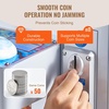 image:imageVEVOR Claw Crane Machine MediumSized Arcade Game Machine with Light amp Sound Adjustable Steel Claws Precise Toy Candy Grabber Prize Dispenser Vending Toy for Commercial Home Cinema Black PurpleWhite