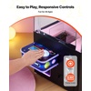 image:imageVEVOR Claw Crane Machine MediumSized Arcade Game Machine with Light amp Sound Adjustable Steel Claws Precise Toy Candy Grabber Prize Dispenser Vending Toy for Commercial Home Cinema Black PurplePurple