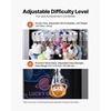 image:imageVEVOR Claw Crane Machine MediumSized Arcade Game Machine with Light amp Sound Adjustable Steel Claws Precise Toy Candy Grabber Prize Dispenser Vending Toy for Commercial Home Cinema Black PurplePurple