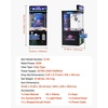 image:imageVEVOR Claw Crane Machine MediumSized Arcade Game Machine with Light amp Sound Adjustable Steel Claws Precise Toy Candy Grabber Prize Dispenser Vending Toy for Commercial Home Cinema Black PurplePurple