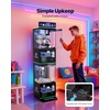 image:imageVEVOR Claw Crane Machine MediumSized Arcade Game Machine with Light amp Sound Adjustable Steel Claws Precise Toy Candy Grabber Prize Dispenser Vending Toy for Commercial Home Cinema Black PurplePurple