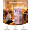 image:imageVEVOR Claw Crane Machine MediumSized Arcade Game Machine with Light amp Sound Adjustable Steel Claws Precise Toy Candy Grabber Prize Dispenser Vending Toy for Commercial Home Cinema Black PurplePink